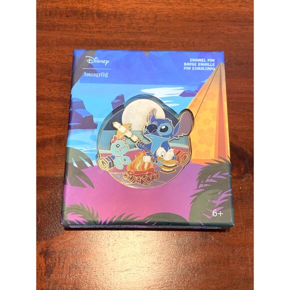 Loungefly Lilo and Stitch Scrump Duckling Campfire Disney Trading Pin LE 6000 - Picture 1 of 3